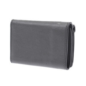 Balenciaga Gray Paper Tri Wallet Leather fold